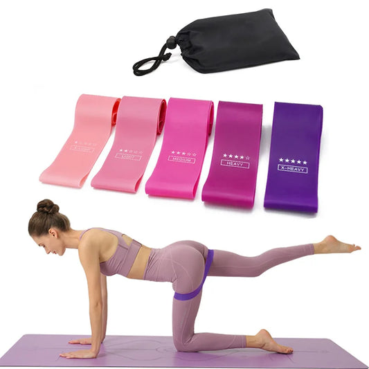 Training Fitness Gum Exercise Gym Strength Resistance Bands Expander Pilates Rubber Fitness Mini Band Crossfit Workout Equipment